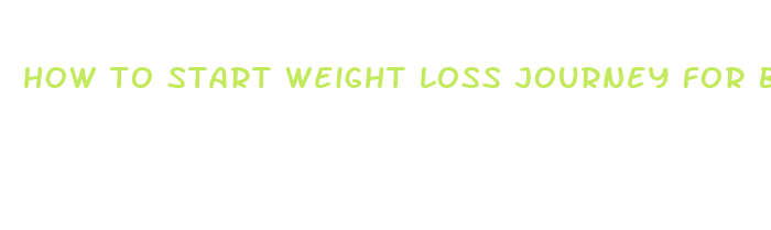 how to start weight loss journey for beginners