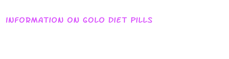 information on golo diet pills