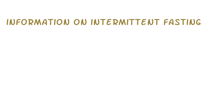 information on intermittent fasting