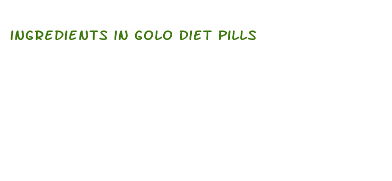 ingredients in golo diet pills