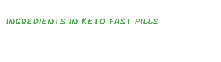 ingredients in keto fast pills