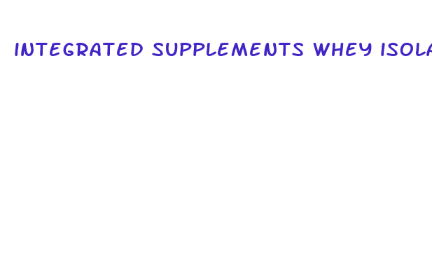 integrated supplements whey isolate protein for weight loss