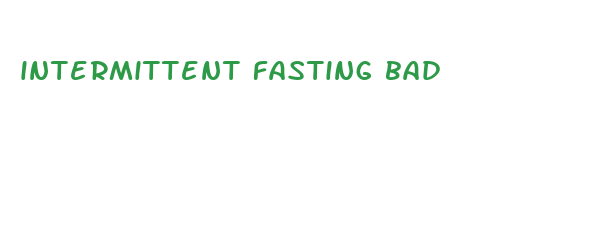 intermittent fasting bad