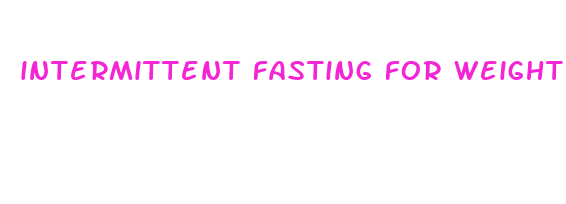 intermittent fasting for weight loss chart