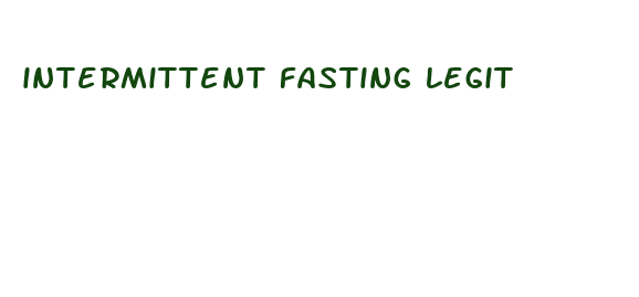 intermittent fasting legit