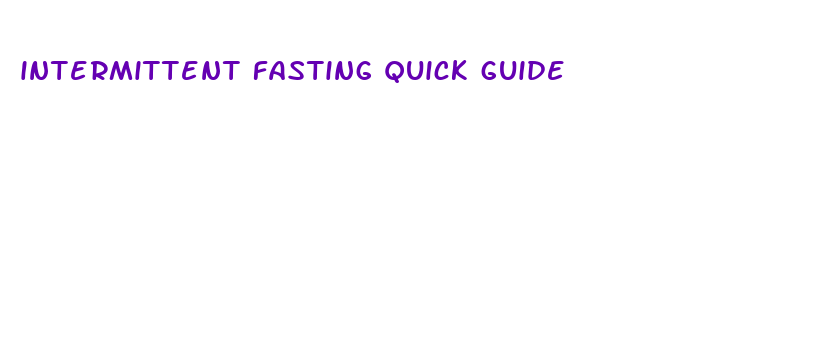 intermittent fasting quick guide