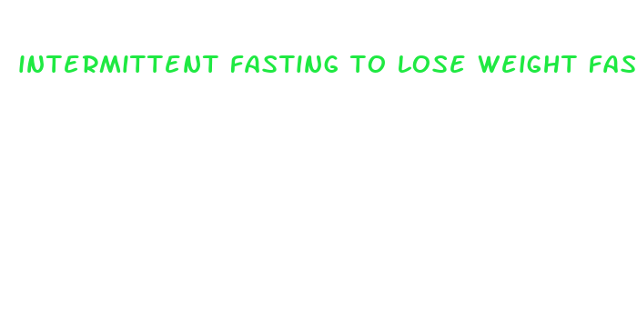 intermittent fasting to lose weight fast on youtube