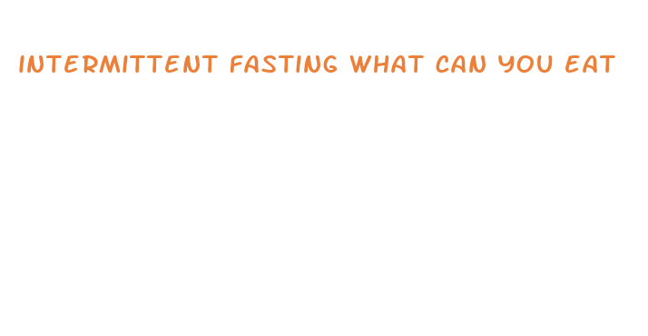 intermittent fasting what can you eat