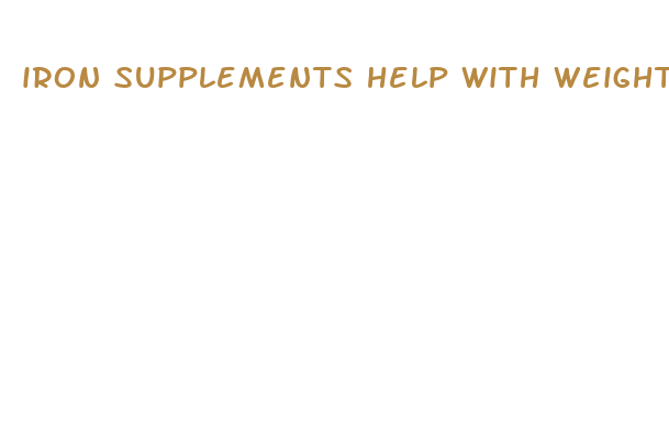 iron supplements help with weight loss