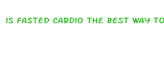 is fasted cardio the best way to lose weight