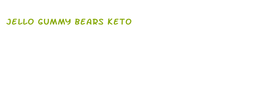 jello gummy bears keto