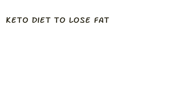 keto diet to lose fat