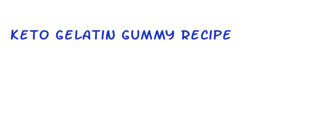 keto gelatin gummy recipe