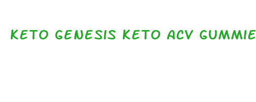 keto genesis keto acv gummies ingredients