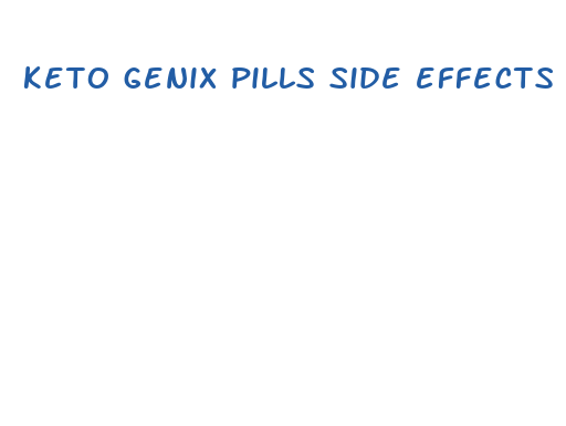 keto genix pills side effects