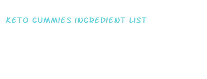 keto gummies ingredient list