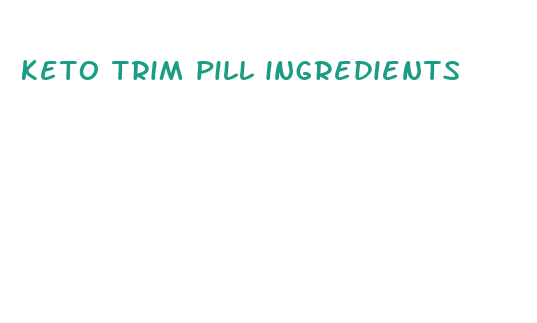 keto trim pill ingredients