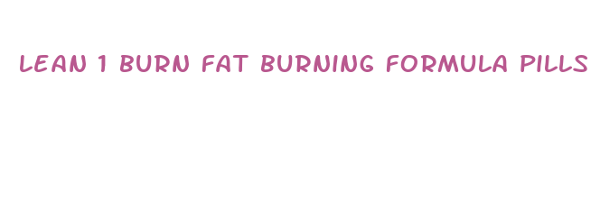 lean 1 burn fat burning formula pills