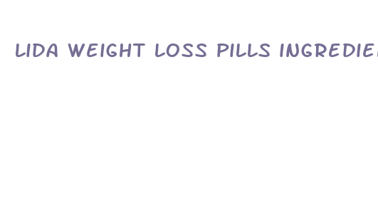 lida weight loss pills ingredients