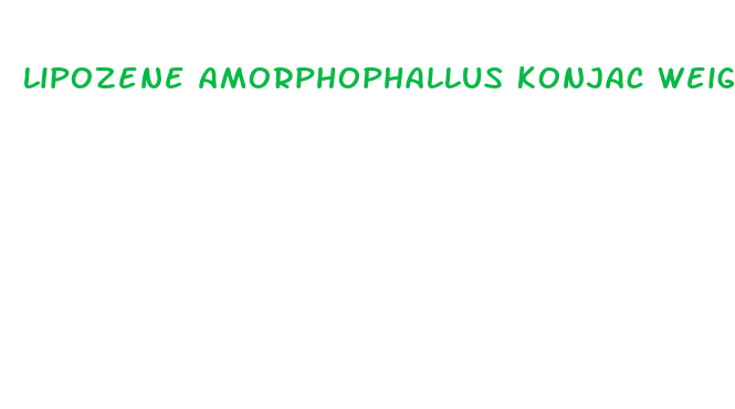 lipozene amorphophallus konjac weight loss pills