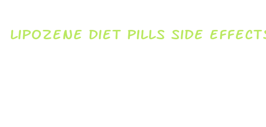 lipozene diet pills side effects