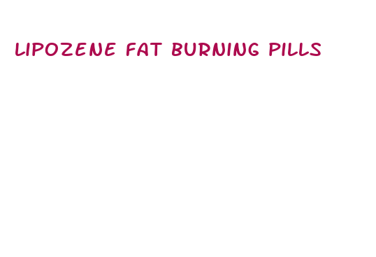 lipozene fat burning pills