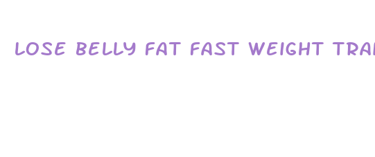 lose belly fat fast weight training