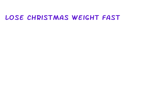 lose christmas weight fast