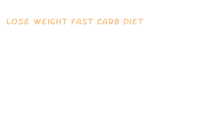 lose weight fast carb diet