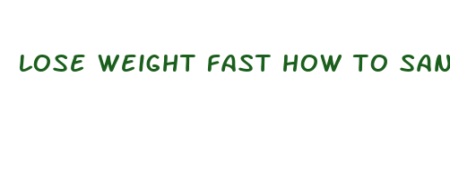 lose weight fast how to san antonio