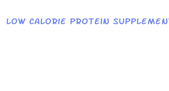 low calorie protein supplements weight loss