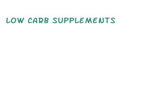 low carb supplements