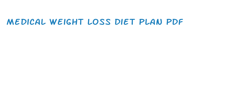 medical weight loss diet plan pdf