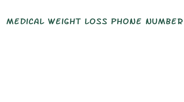 medical weight loss phone number