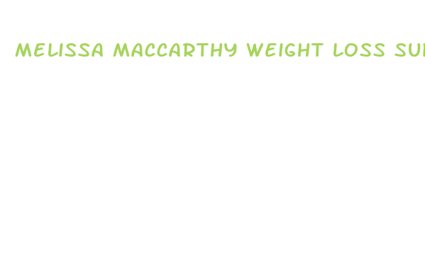 melissa maccarthy weight loss supplement