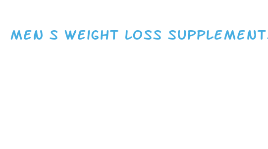 men s weight loss supplements that work