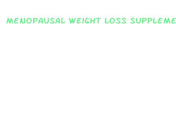 menopausal weight loss supplements