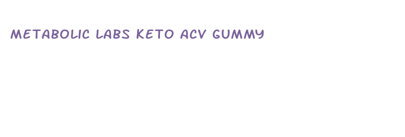 metabolic labs keto acv gummy