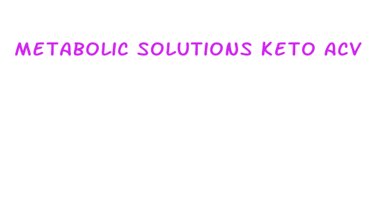 metabolic solutions keto acv gummies