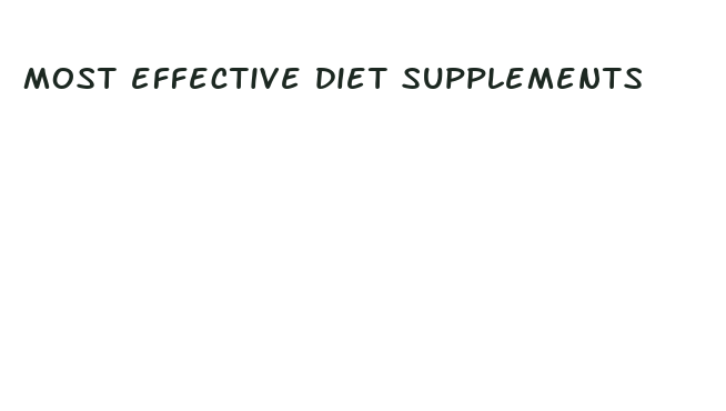 most effective diet supplements