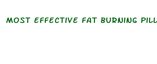 most effective fat burning pills