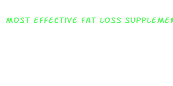 most effective fat loss supplement