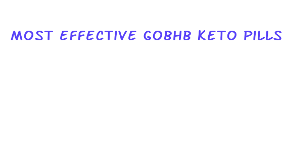 most effective gobhb keto pills