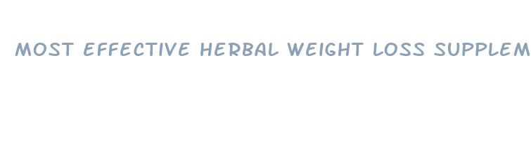 most effective herbal weight loss supplements