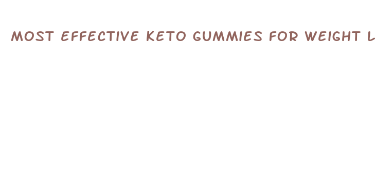 most effective keto gummies for weight loss