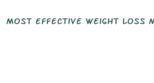 most effective weight loss medications