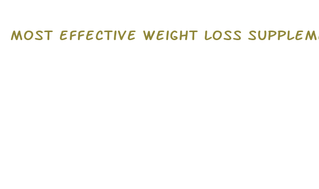 most effective weight loss supplement 2024