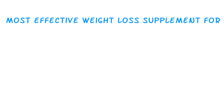 most effective weight loss supplement for men