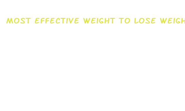 most effective weight to lose weight fast no exercise