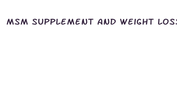 msm supplement and weight loss